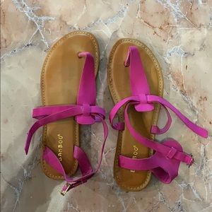 Pink sandals - size 8